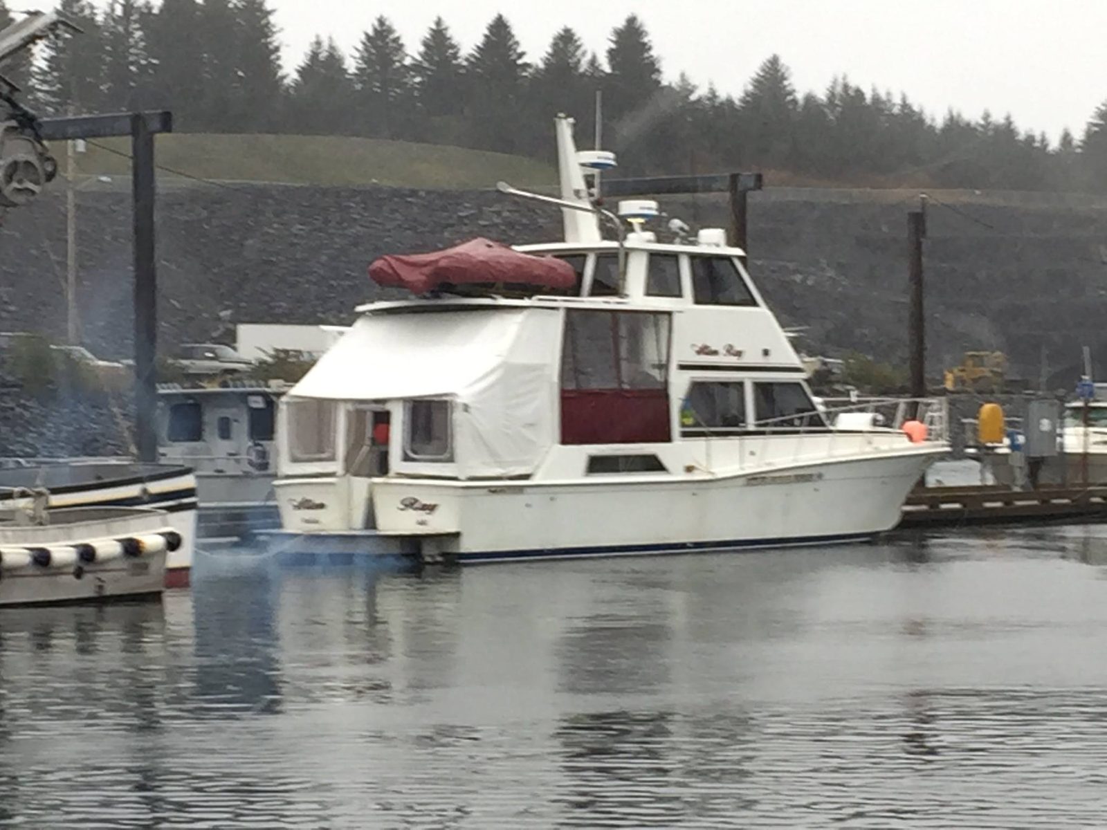 The M/V Allen Ray at the dock in Homer, Alaska, bound for Kodiak